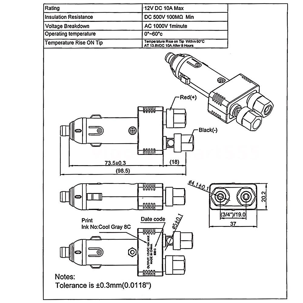 V Cigarette Lighter Plug Wiring Diagram Diagram Cars