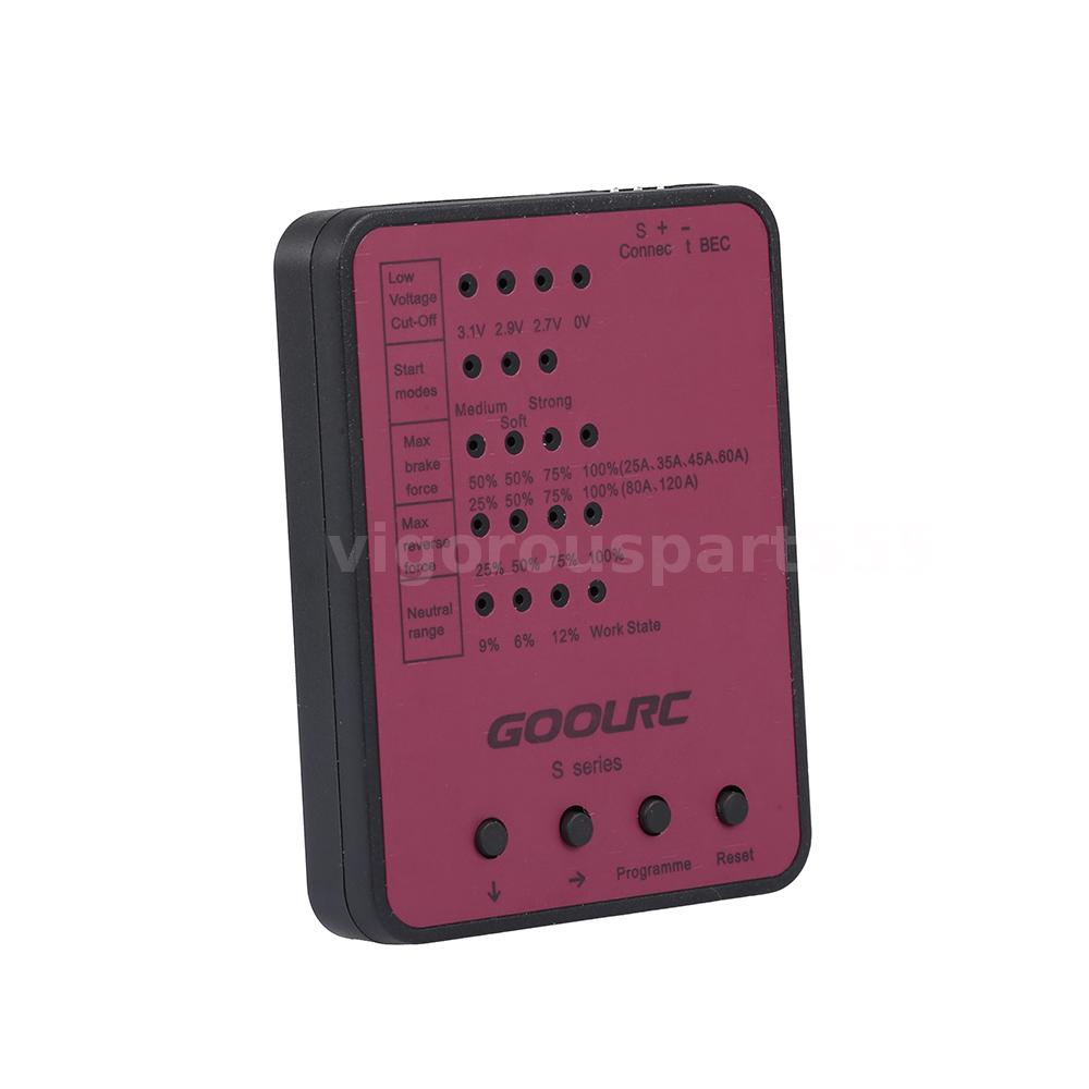 goolrc 60a esc programming without card